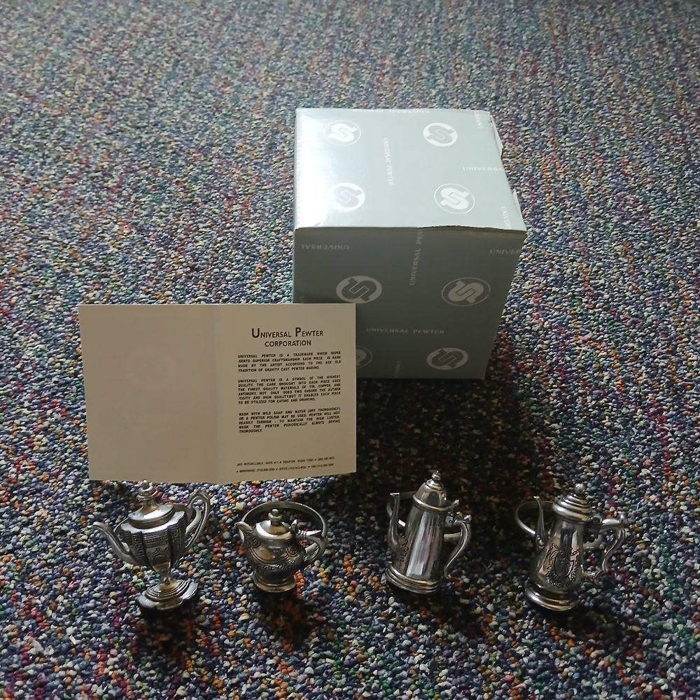 Napkin Ring Tea Set Universal Pewter
